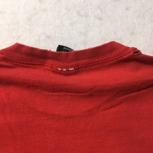 Vintage 2000's WWE Authentic John Cena XL RED T-Shirt distressed - Picture 9 of 10
